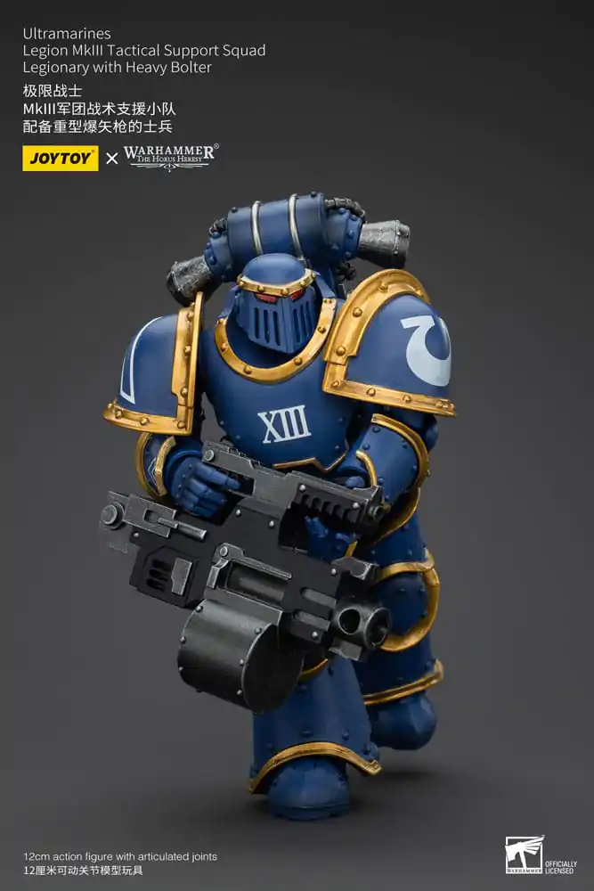 Warhammer The Horus Heresy Actionfigur 1/18 Ultramarines Legion MKIII Tactical Support Squad Legionary with Heavy Bolter 12 cm termékfotó