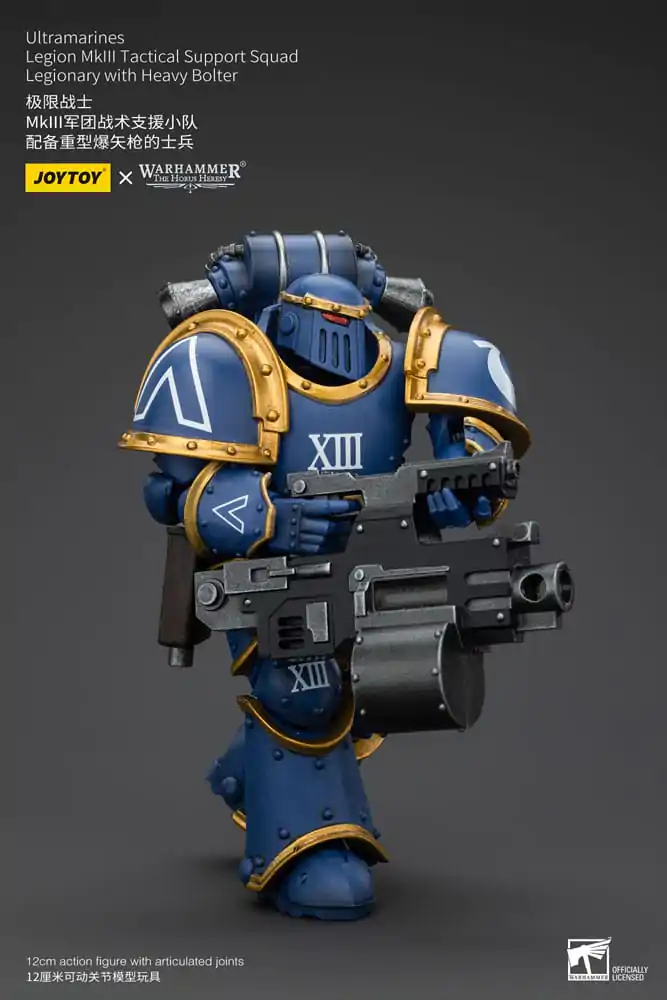 Warhammer The Horus Heresy Actionfigur 1/18 Ultramarines Legion MKIII Tactical Support Squad Legionary with Heavy Bolter 12 cm termékfotó