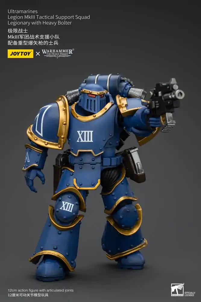 Warhammer The Horus Heresy Actionfigur 1/18 Ultramarines Legion MKIII Tactical Support Squad Legionary with Heavy Bolter 12 cm termékfotó