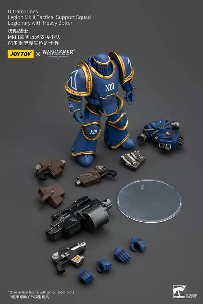 Warhammer The Horus Heresy Actionfigur 1/18 Ultramarines Legion MKIII Tactical Support Squad Legionary with Heavy Bolter 12 cm termékfotó