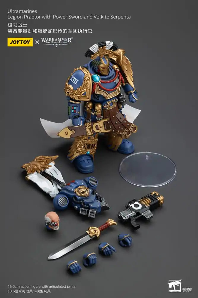 Warhammer The Horus Heresy Actionfigur 1/18 Ultramarines Legion Praetor with Power Sword and Volkite Serpenta 12 cm termékfotó