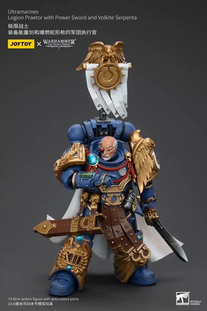 Warhammer The Horus Heresy Actionfigur 1/18 Ultramarines Legion Praetor with Power Sword and Volkite Serpenta 12 cm termékfotó