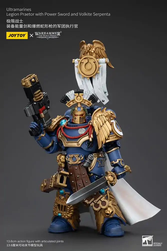 Warhammer The Horus Heresy Actionfigur 1/18 Ultramarines Legion Praetor with Power Sword and Volkite Serpenta 12 cm termékfotó