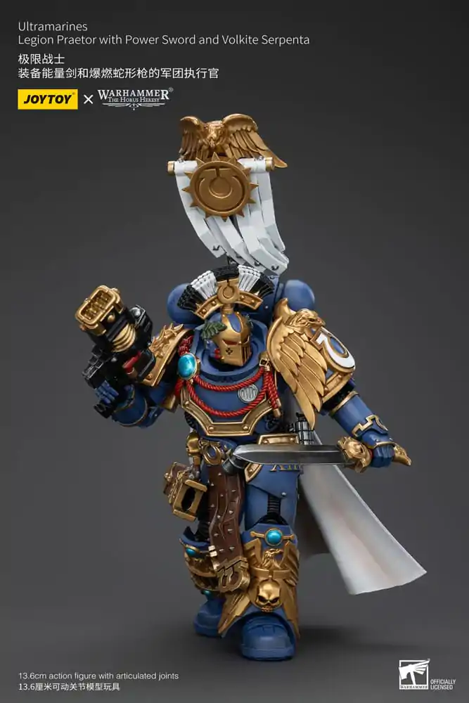 Warhammer The Horus Heresy Actionfigur 1/18 Ultramarines Legion Praetor with Power Sword and Volkite Serpenta 12 cm termékfotó