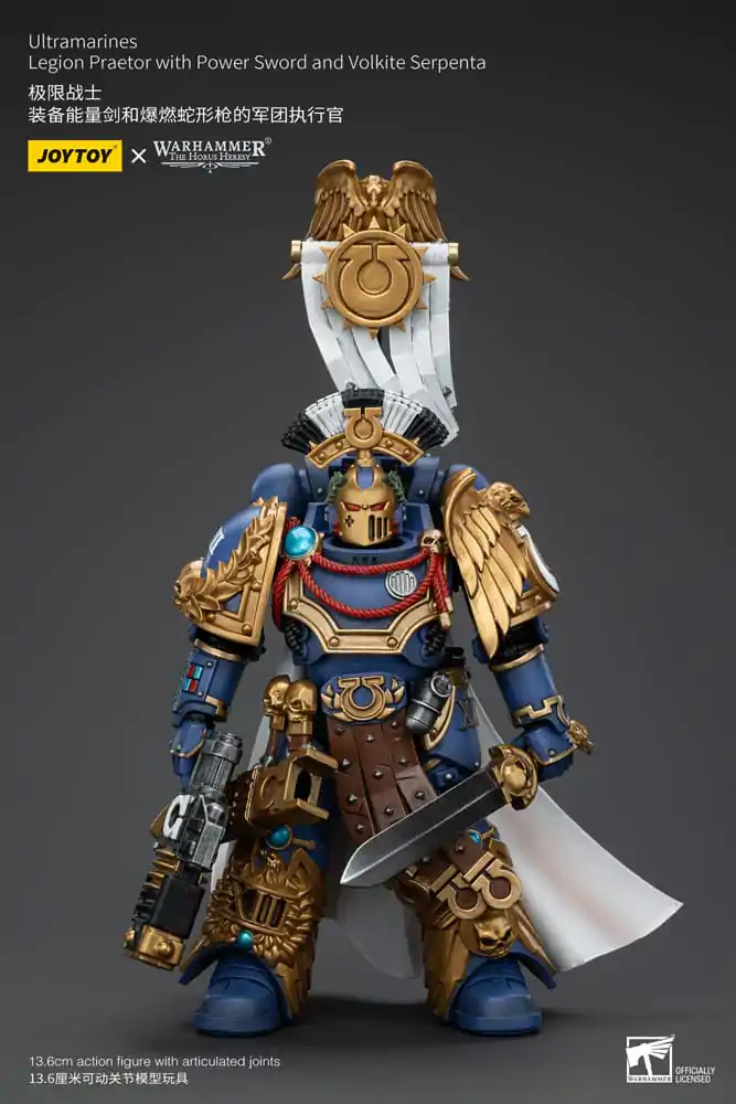 Warhammer The Horus Heresy Actionfigur 1/18 Ultramarines Legion Praetor with Power Sword and Volkite Serpenta 12 cm termékfotó