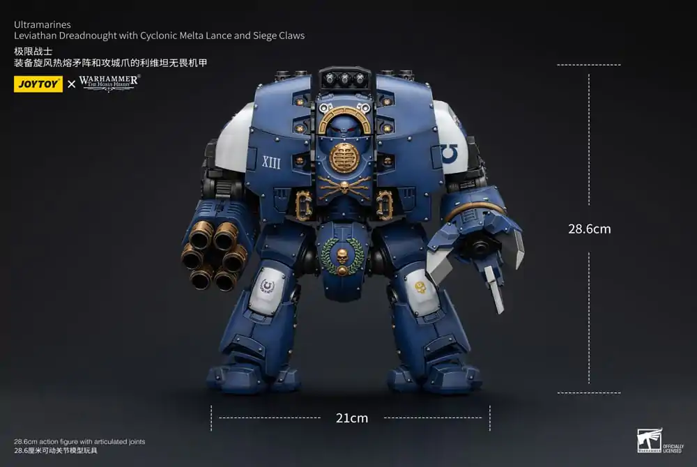 Warhammer The Horus Heresy Actionfigur 1/18 Ultramarines Leviathan Dreadnought with Cyclonic Melta Lance And Siege Claws 29 cm termékfotó