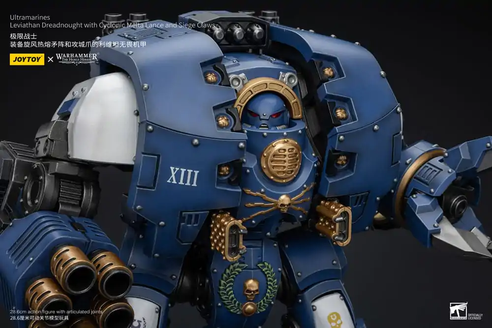 Warhammer The Horus Heresy Actionfigur 1/18 Ultramarines Leviathan Dreadnought with Cyclonic Melta Lance And Siege Claws 29 cm termékfotó