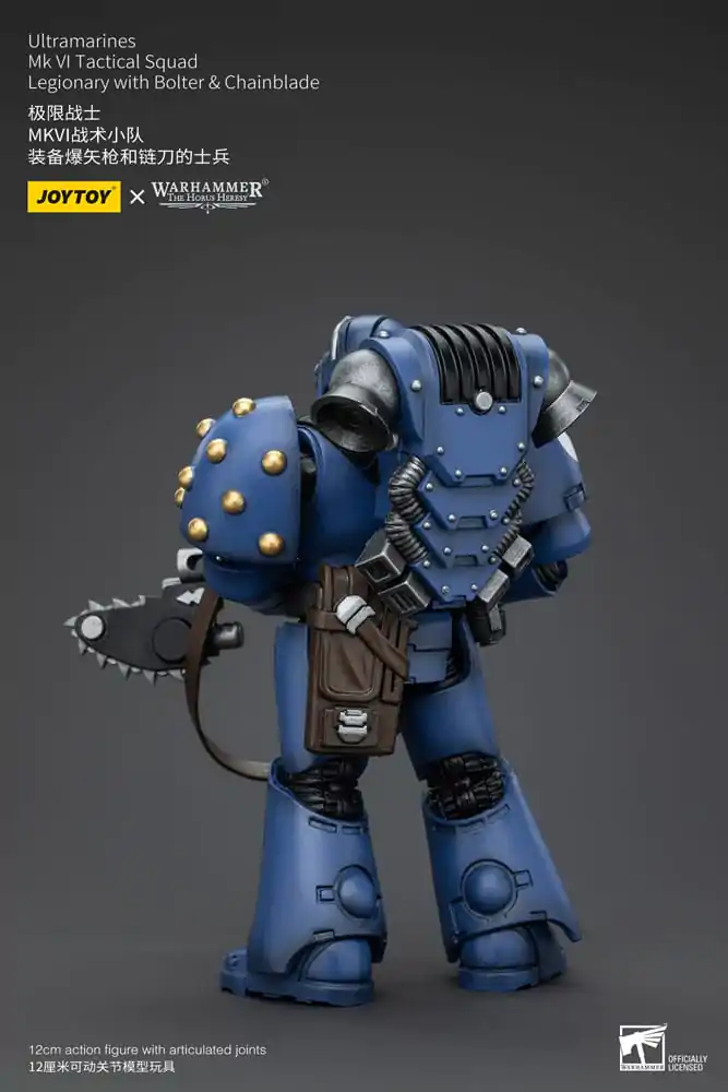 Warhammer The Horus Heresy Actionfigur 1/18 Ultramarines MK VI Tactical Squad Legionary with Bolter & Chainblade 12 cm termékfotó