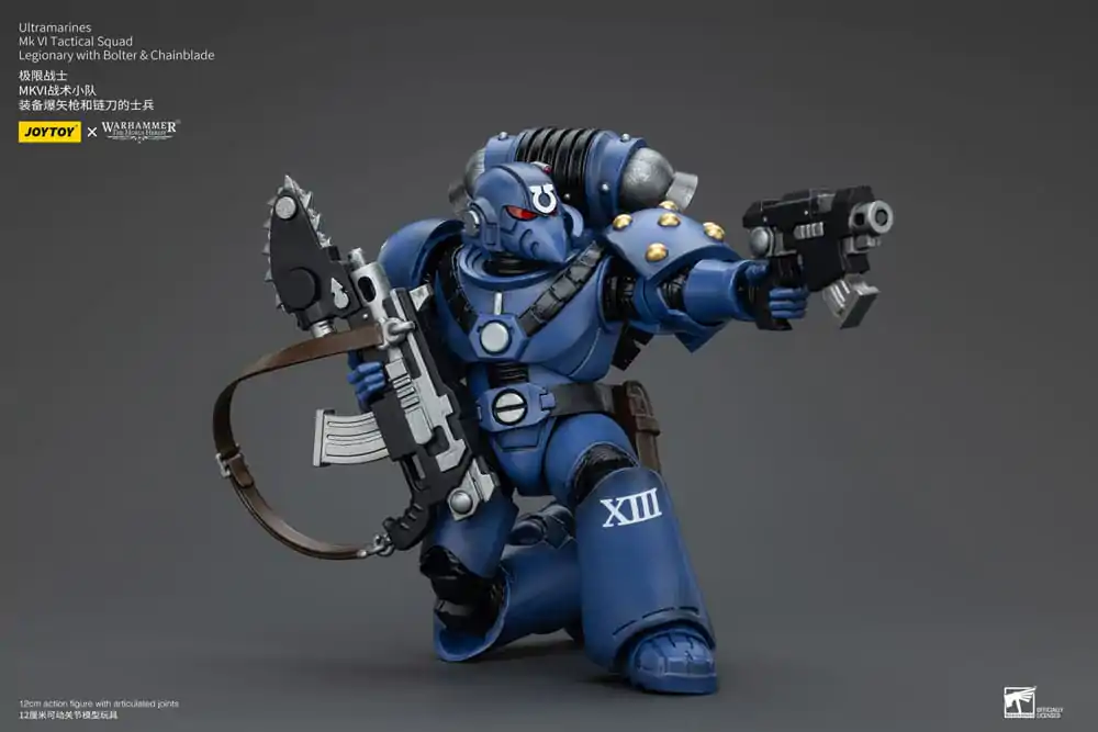 Warhammer The Horus Heresy Actionfigur 1/18 Ultramarines MK VI Tactical Squad Legionary with Bolter & Chainblade 12 cm termékfotó