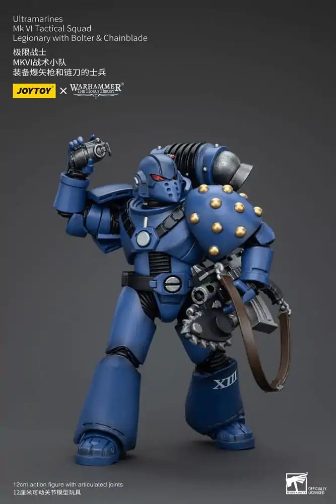 Warhammer The Horus Heresy Actionfigur 1/18 Ultramarines MK VI Tactical Squad Legionary with Bolter & Chainblade 12 cm termékfotó