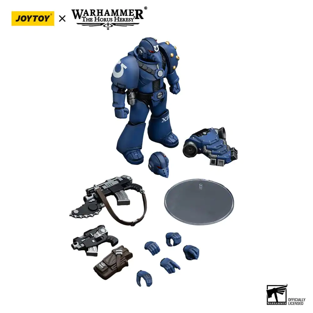 Warhammer The Horus Heresy Actionfigur 1/18 Ultramarines MK VI Tactical Squad Legionary with Bolter & Chainblade 12 cm termékfotó