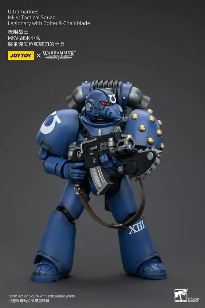 Warhammer The Horus Heresy Actionfigur 1/18 Ultramarines MK VI Tactical Squad Legionary with Bolter & Chainblade 12 cm termékfotó