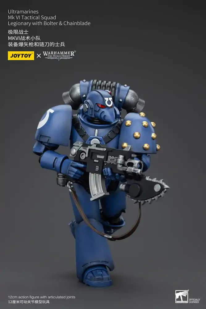 Warhammer The Horus Heresy Actionfigur 1/18 Ultramarines MK VI Tactical Squad Legionary with Bolter & Chainblade 12 cm termékfotó