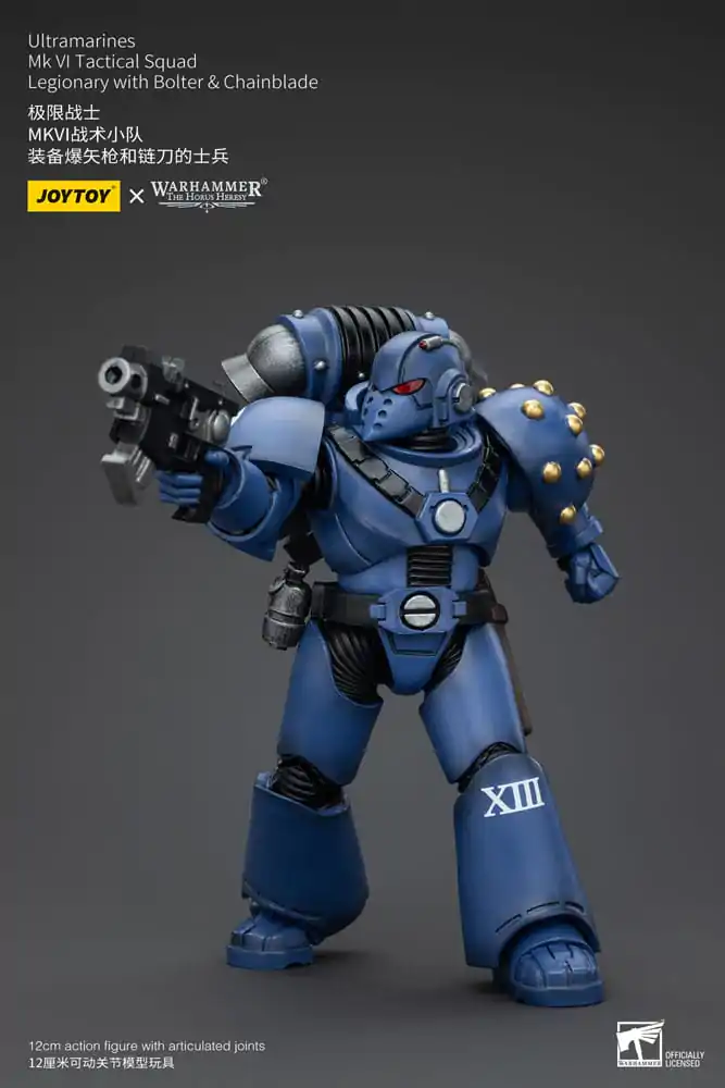 Warhammer The Horus Heresy Actionfigur 1/18 Ultramarines MK VI Tactical Squad Legionary with Bolter & Chainblade 12 cm termékfotó