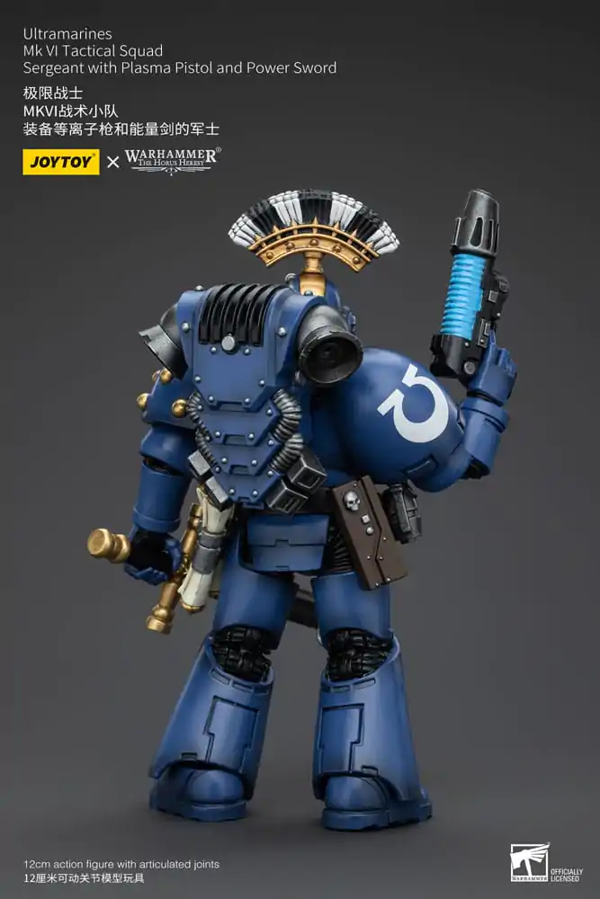 Warhammer The Horus Heresy Actionfigur 1/18 Ultramarines MK VI Tactical Squad Sergeant with Plasma Pistol and Power Sword 12 cm termékfotó