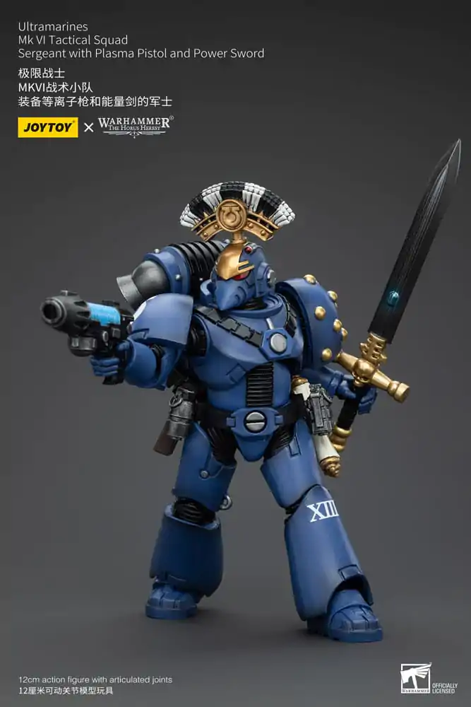 Warhammer The Horus Heresy Actionfigur 1/18 Ultramarines MK VI Tactical Squad Sergeant with Plasma Pistol and Power Sword 12 cm termékfotó