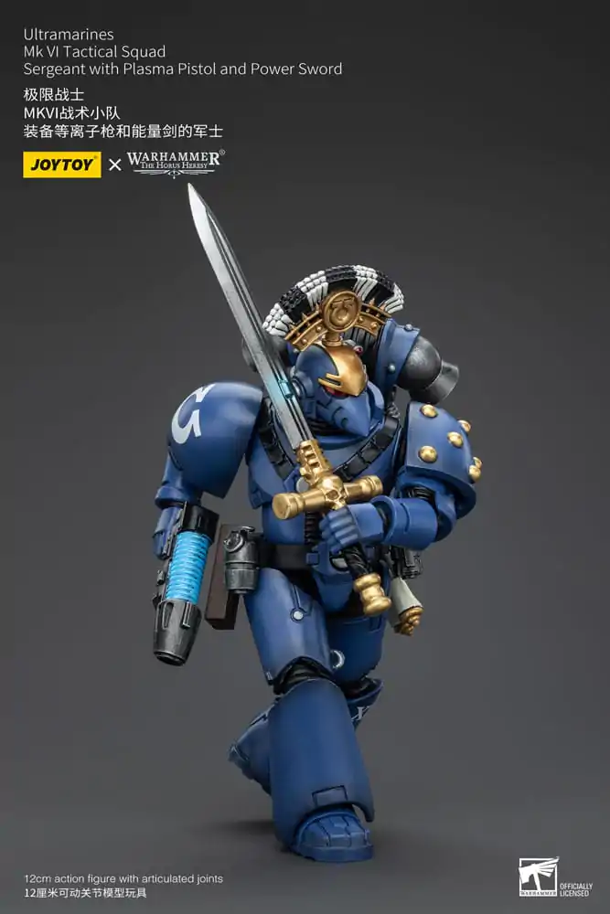 Warhammer The Horus Heresy Actionfigur 1/18 Ultramarines MK VI Tactical Squad Sergeant with Plasma Pistol and Power Sword 12 cm termékfotó