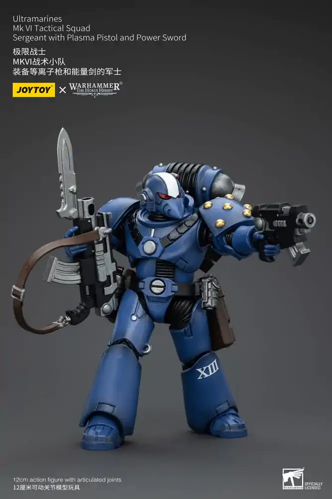 Warhammer The Horus Heresy Actionfigur 1/18 Ultramarines MK VI Tactical Squad Sergeant with Plasma Pistol and Power Sword 12 cm termékfotó