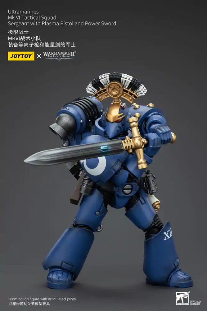 Warhammer The Horus Heresy Actionfigur 1/18 Ultramarines MK VI Tactical Squad Sergeant with Plasma Pistol and Power Sword 12 cm termékfotó