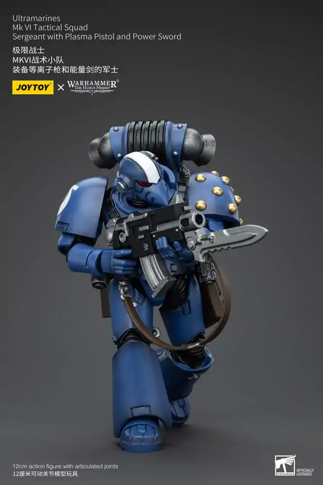 Warhammer The Horus Heresy Actionfigur 1/18 Ultramarines MK VI Tactical Squad Sergeant with Plasma Pistol and Power Sword 12 cm termékfotó