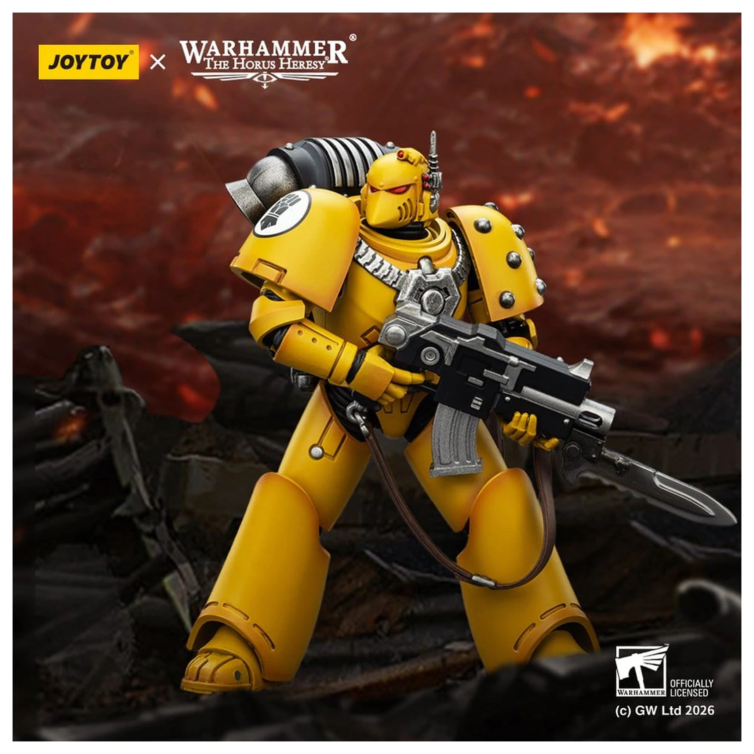 Warhammer The Horus Heresy Actionfigur Imperial Fist MKVI Taktischer Legionär 12 cm Produktfoto