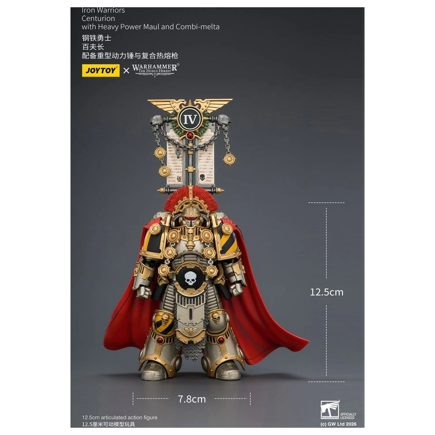 Warhammer The Horus Heresy Actionfigur Iron Warriors Centurion 13 cm Produktfoto