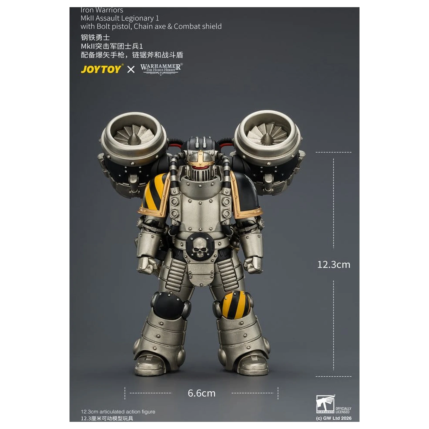 Warhammer The Horus Heresy Actionfigur Iron Warriors MkII Assault Legionär 1 12 cm Produktfoto