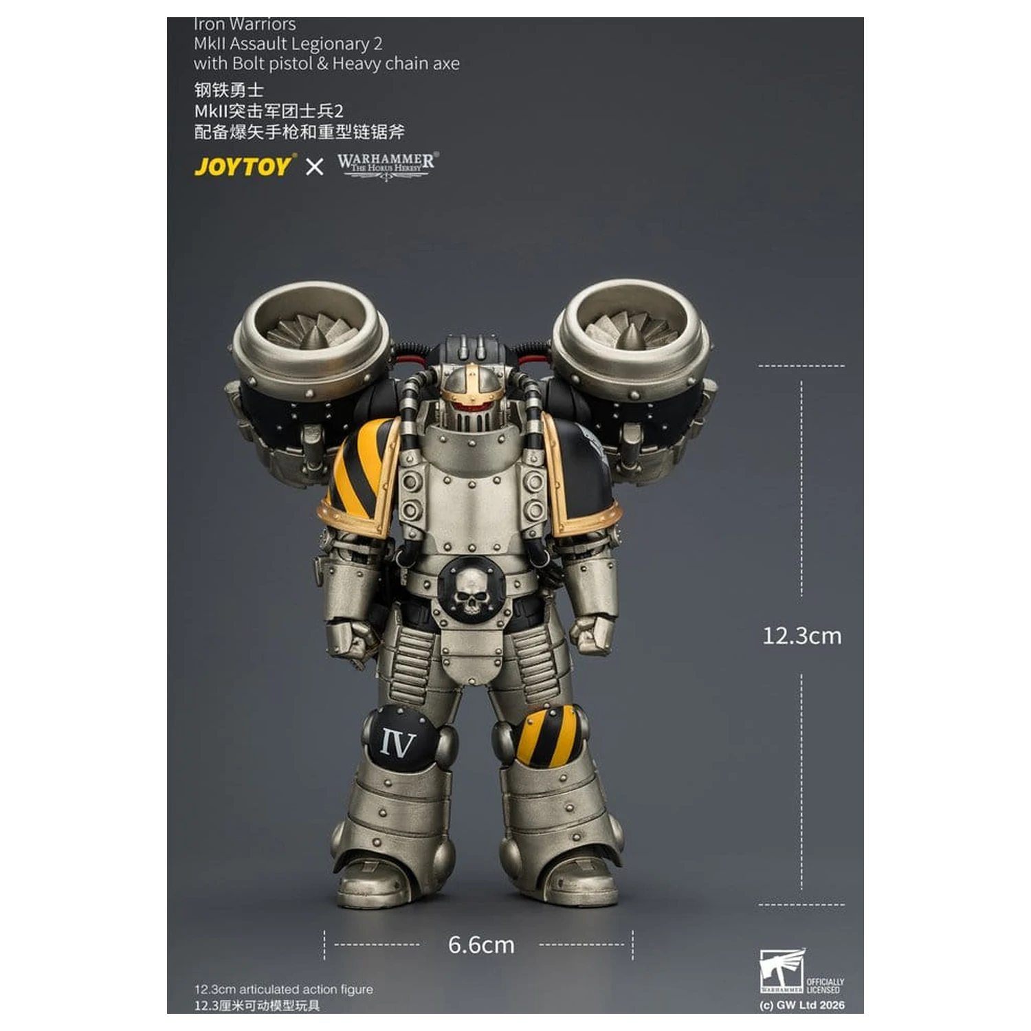 Warhammer The Horus Heresy Actionfigur Iron Warriors MkII Assault Legionär 2 12 cm Produktfoto