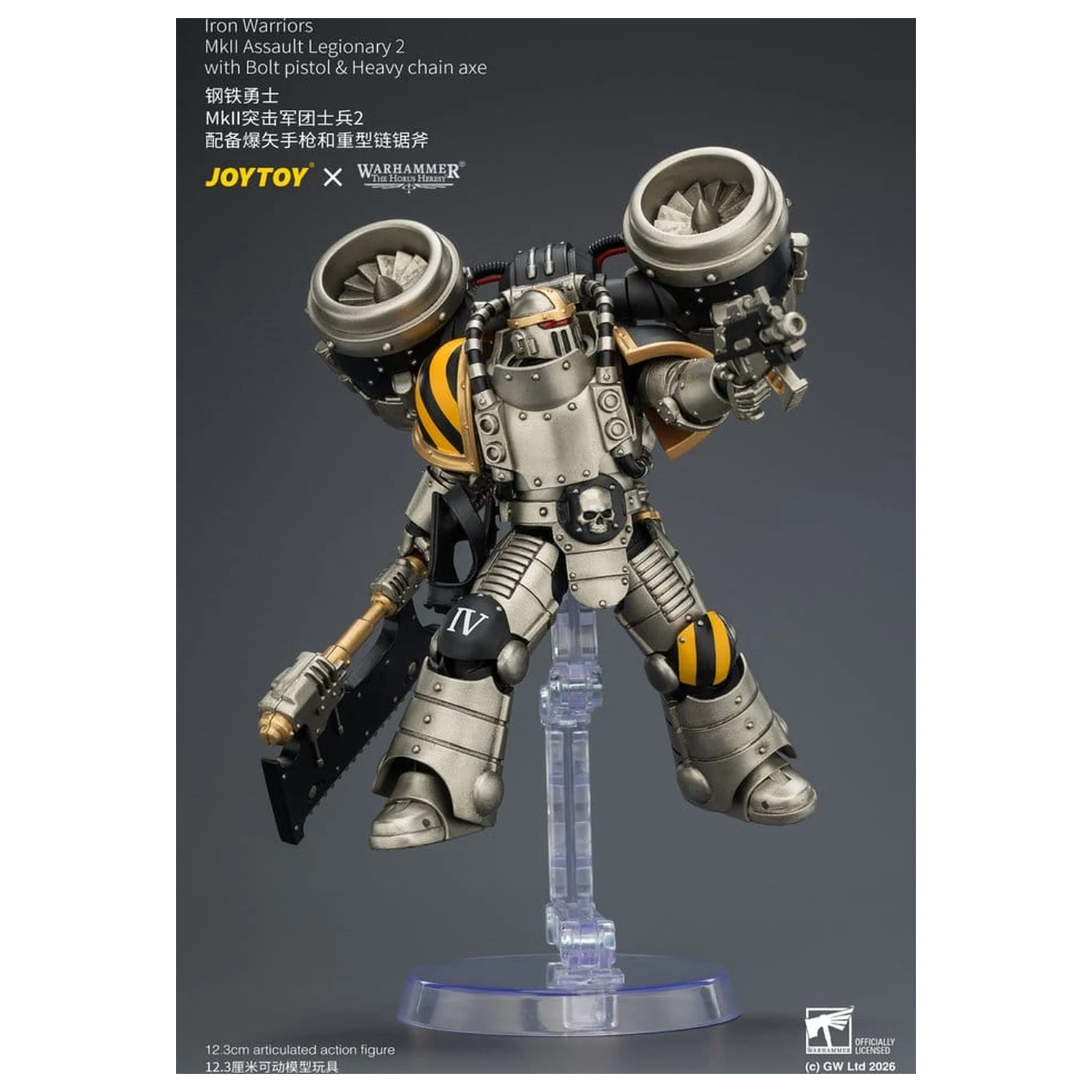 Warhammer The Horus Heresy Actionfigur Iron Warriors MkII Assault Legionär 2 12 cm Produktfoto