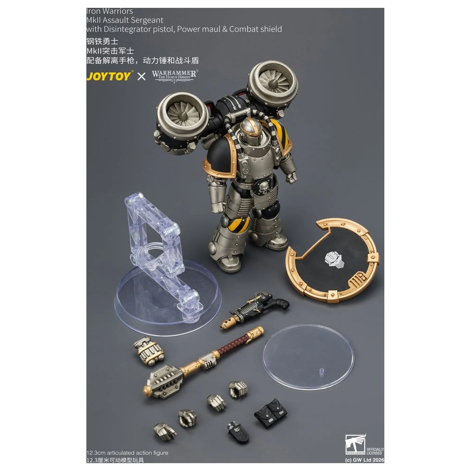 Warhammer The Horus Heresy Actionfigur Iron Warriors MkII Assault Sergeant 12 cm Produktfoto