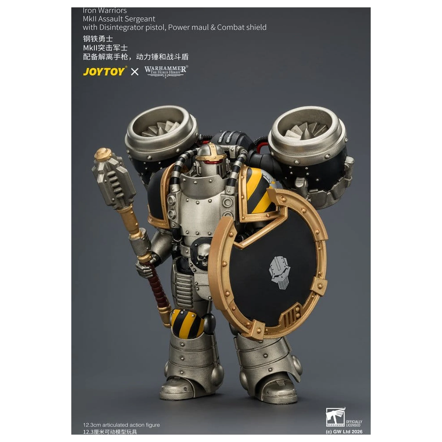 Warhammer The Horus Heresy Actionfigur Iron Warriors MkII Assault Sergeant 12 cm Produktfoto