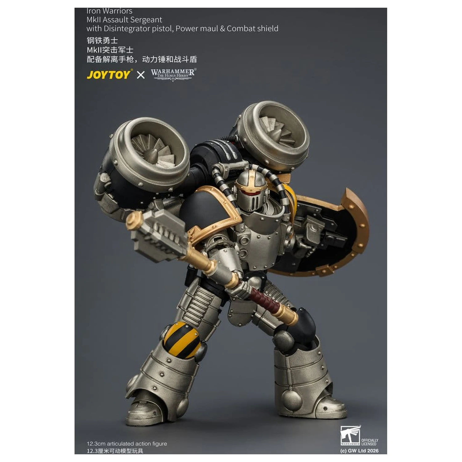 Warhammer The Horus Heresy Actionfigur Iron Warriors MkII Assault Sergeant 12 cm Produktfoto