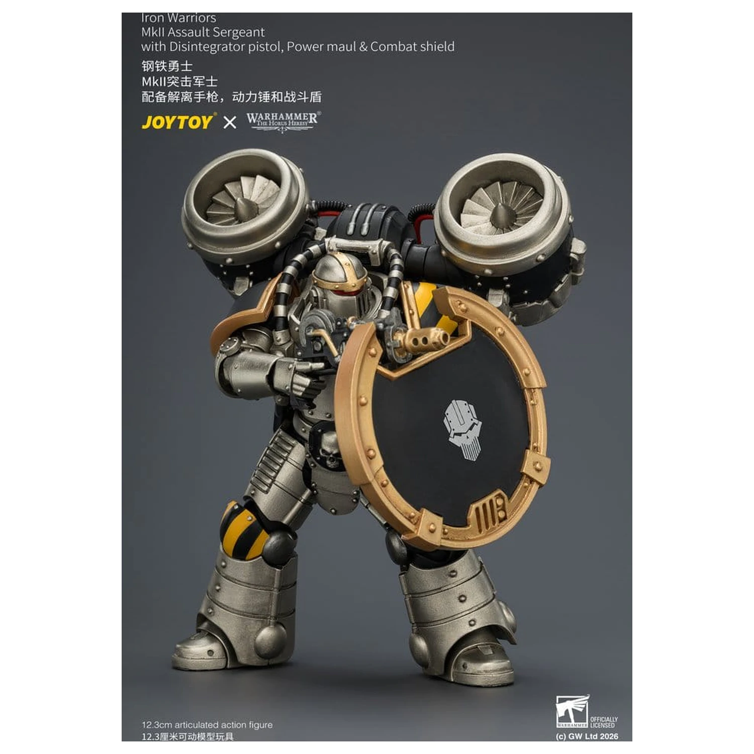 Warhammer The Horus Heresy Actionfigur Iron Warriors MkII Assault Sergeant 12 cm Produktfoto