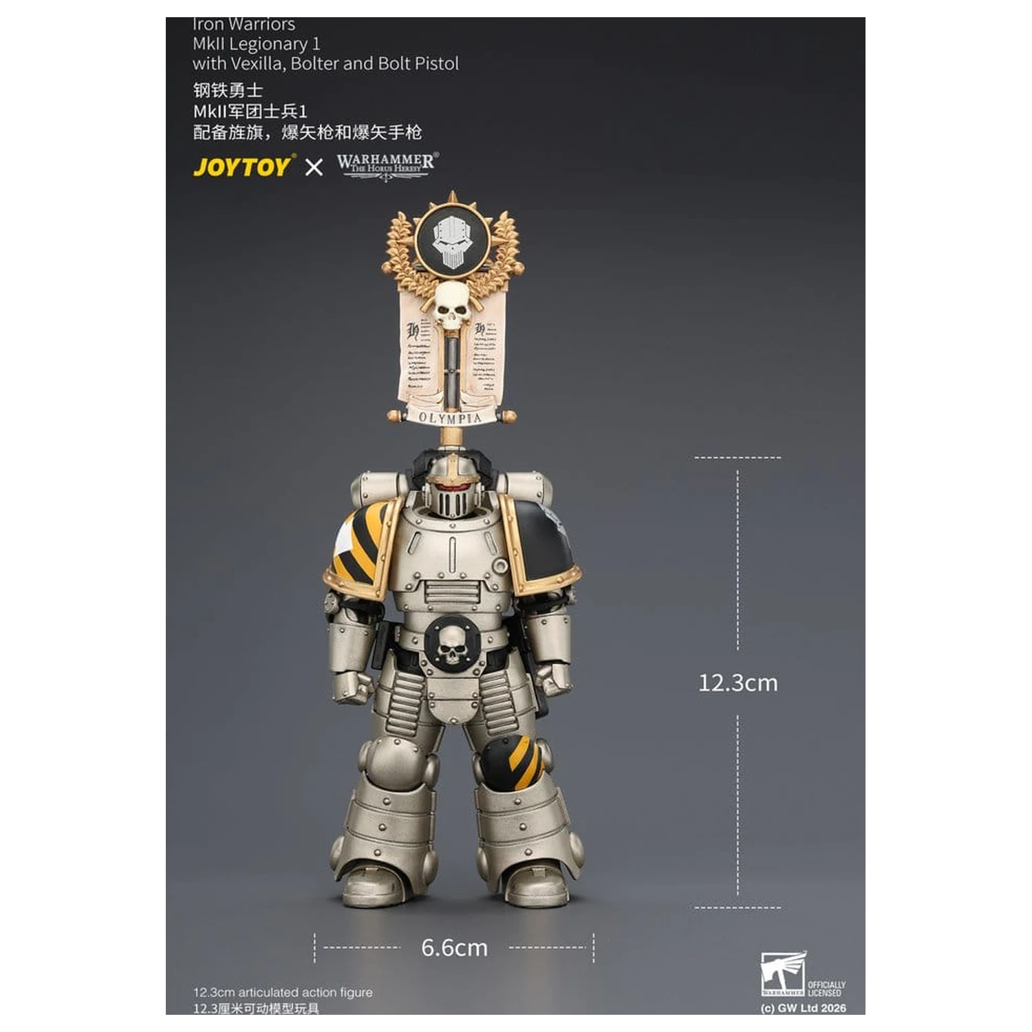 Warhammer The Horus Heresy Actionfigur Iron Warriors MkII Legionär 1 12 cm Produktfoto