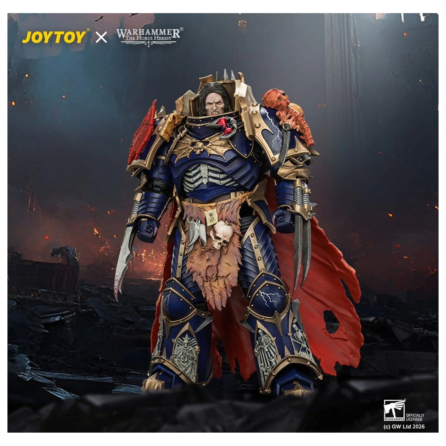 Warhammer The Horus Heresy Actionfigur Night Lords Konrad Curze Primarch of the Night Lords Legion 19 cm Produktfoto