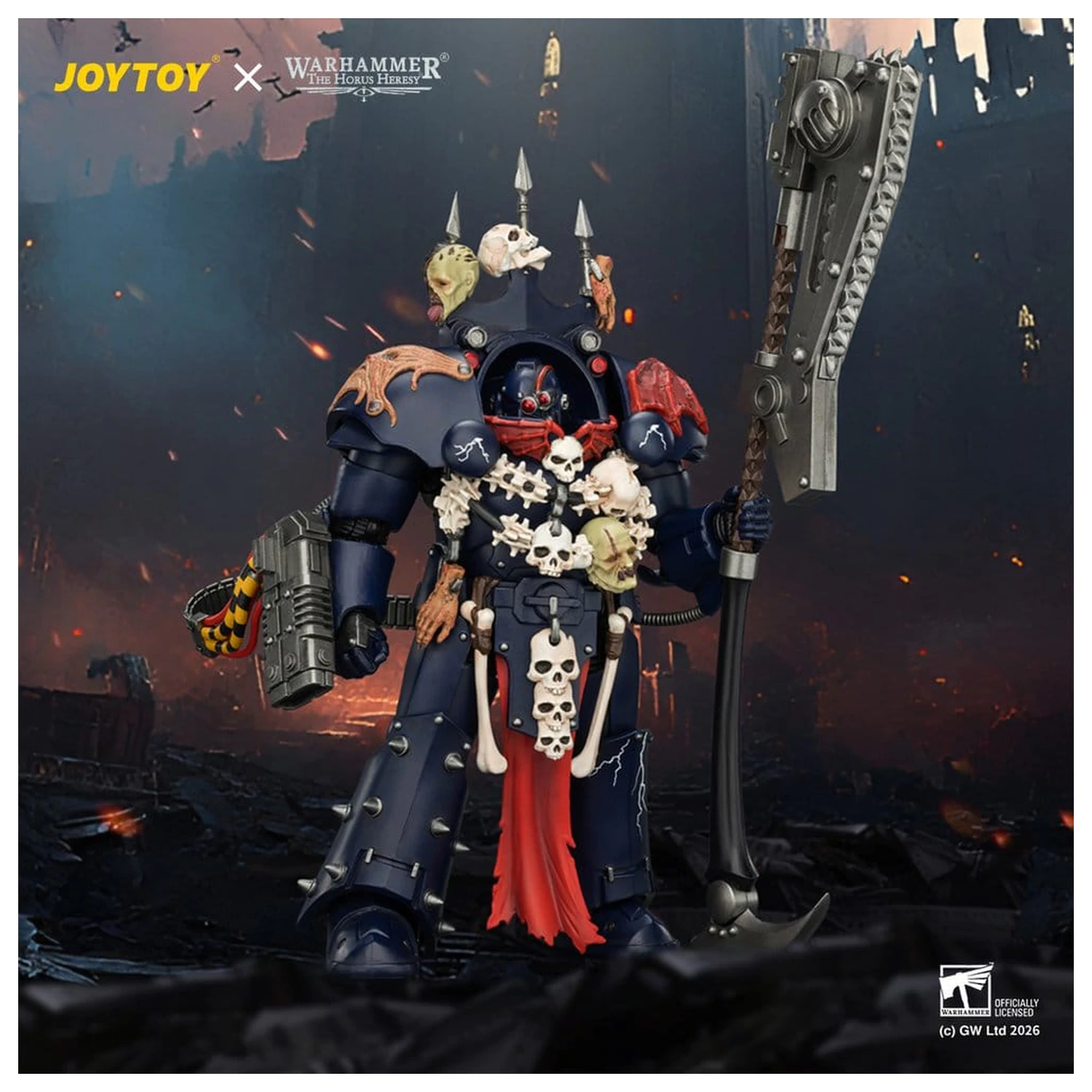 Warhammer The Horus Heresy Actionfigur Night Lords Legion Praetor in Tartaros Terminator Armour 14 cm Produktfoto