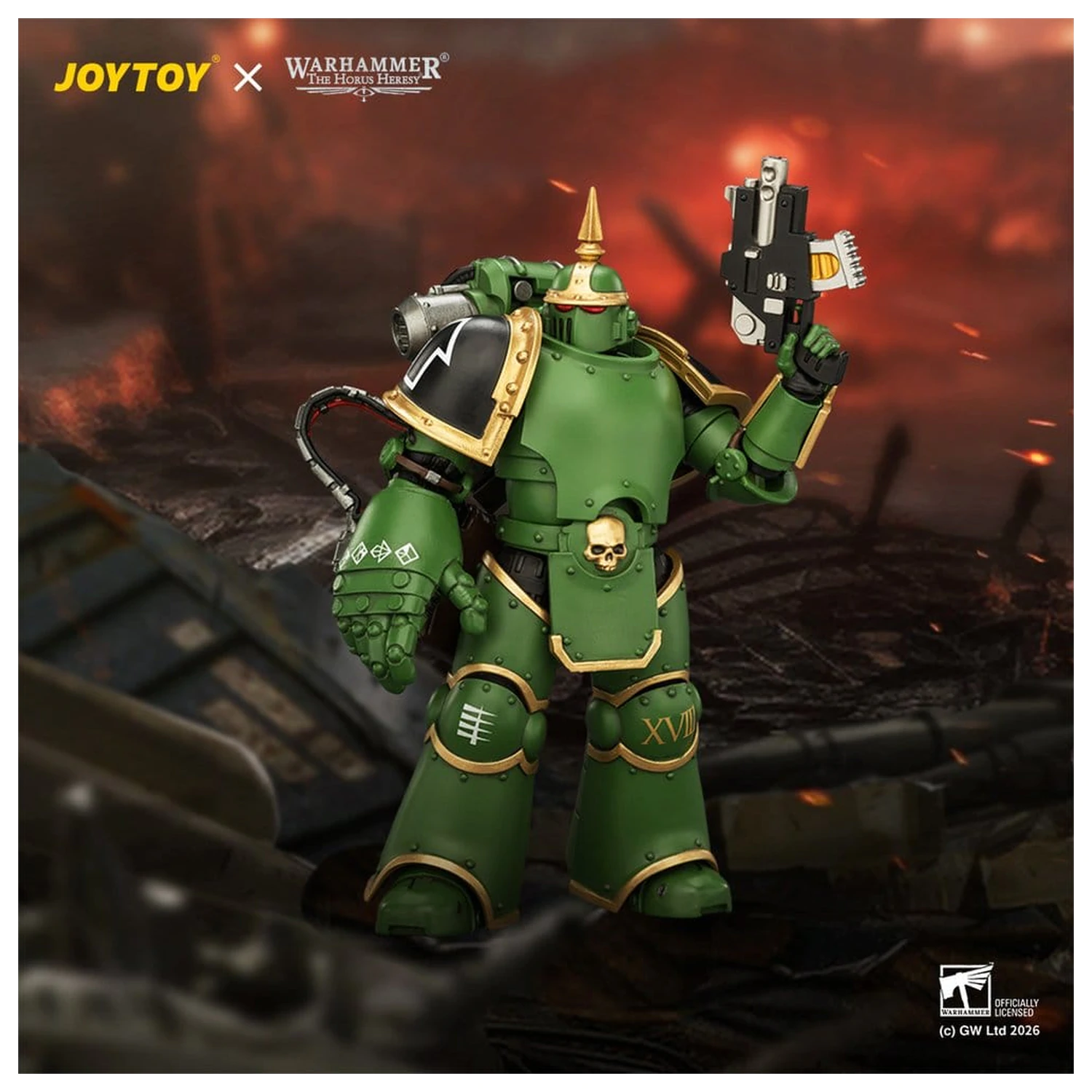 Warhammer The Horus Heresy Actionfigur Salamanders MK III Tactical Legionär 12 cm Produktfoto