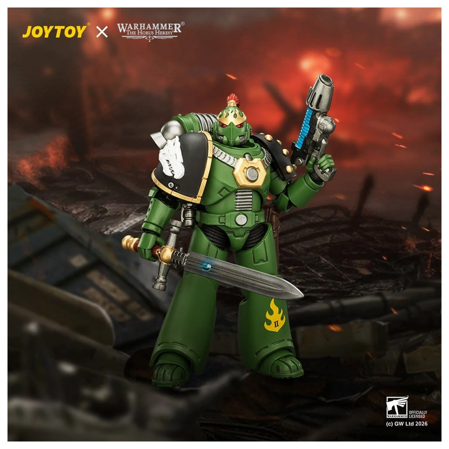 Warhammer The Horus Heresy Actionfigur Salamanders MKVI Tactical Legionary 12 cm Produktfoto