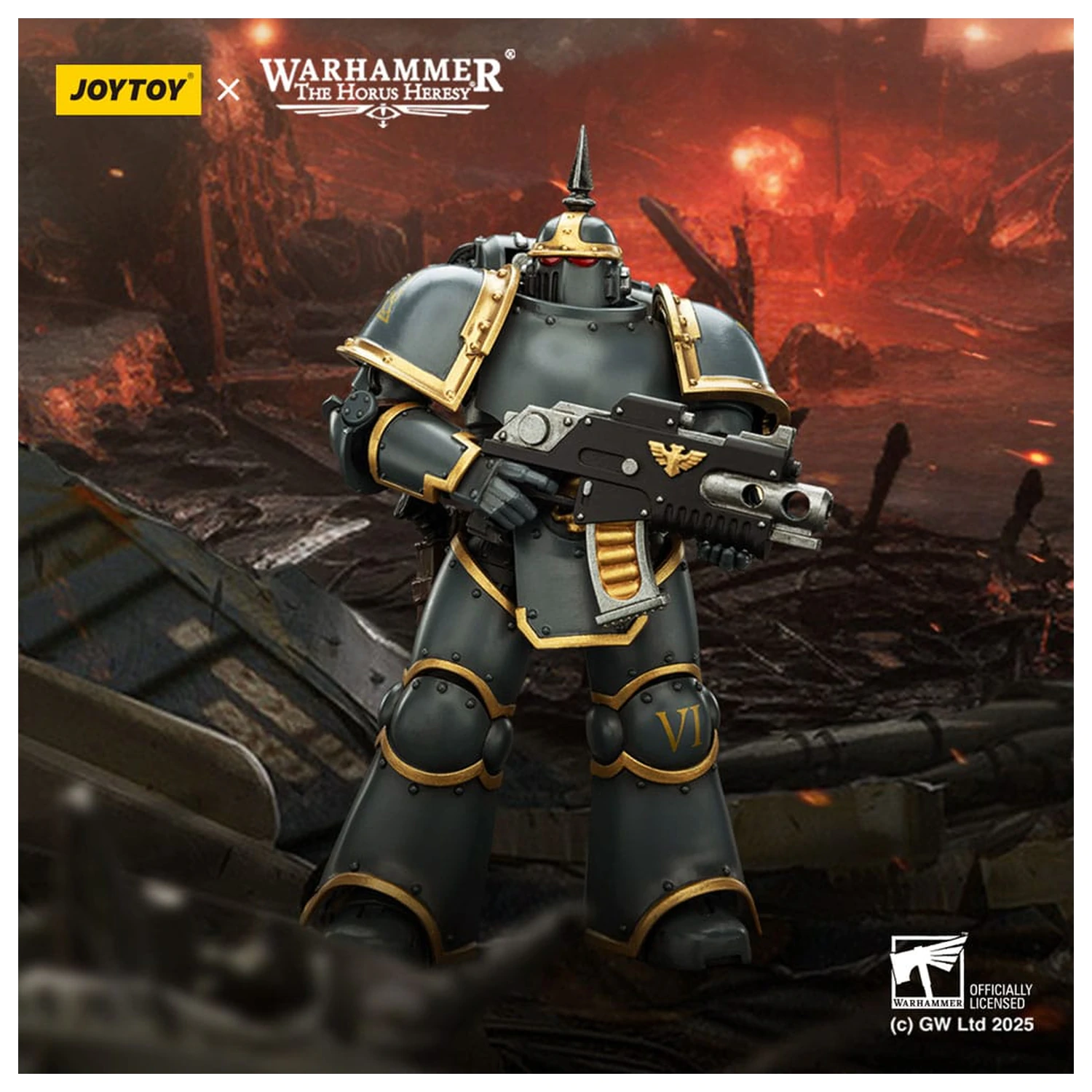 Warhammer The Horus Heresy Actionfigur Space Wolves MK III Tactical Legionär 12 cm Produktfoto