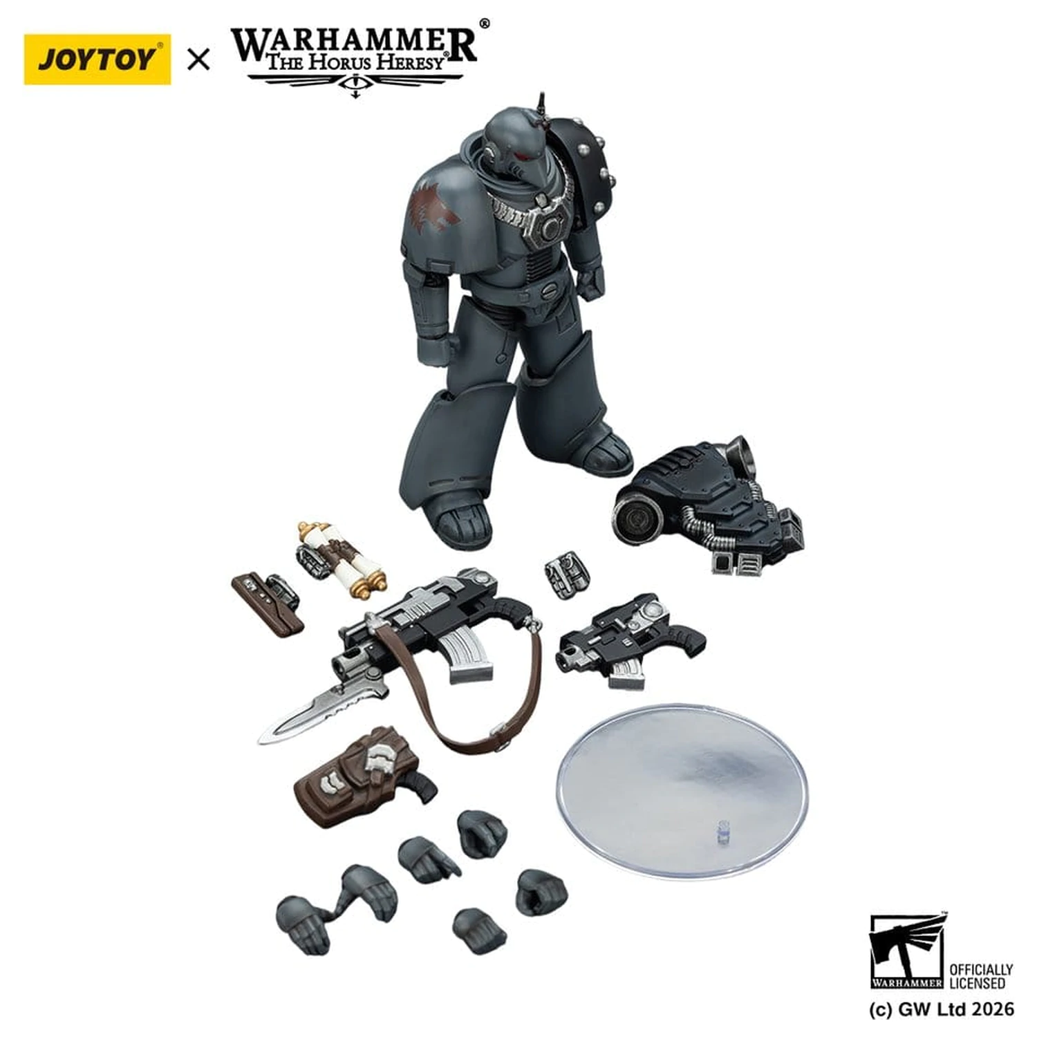 Warhammer The Horus Heresy Actionfigur Space Wolves MKVI Tactical Legionär 12 cm Produktfoto