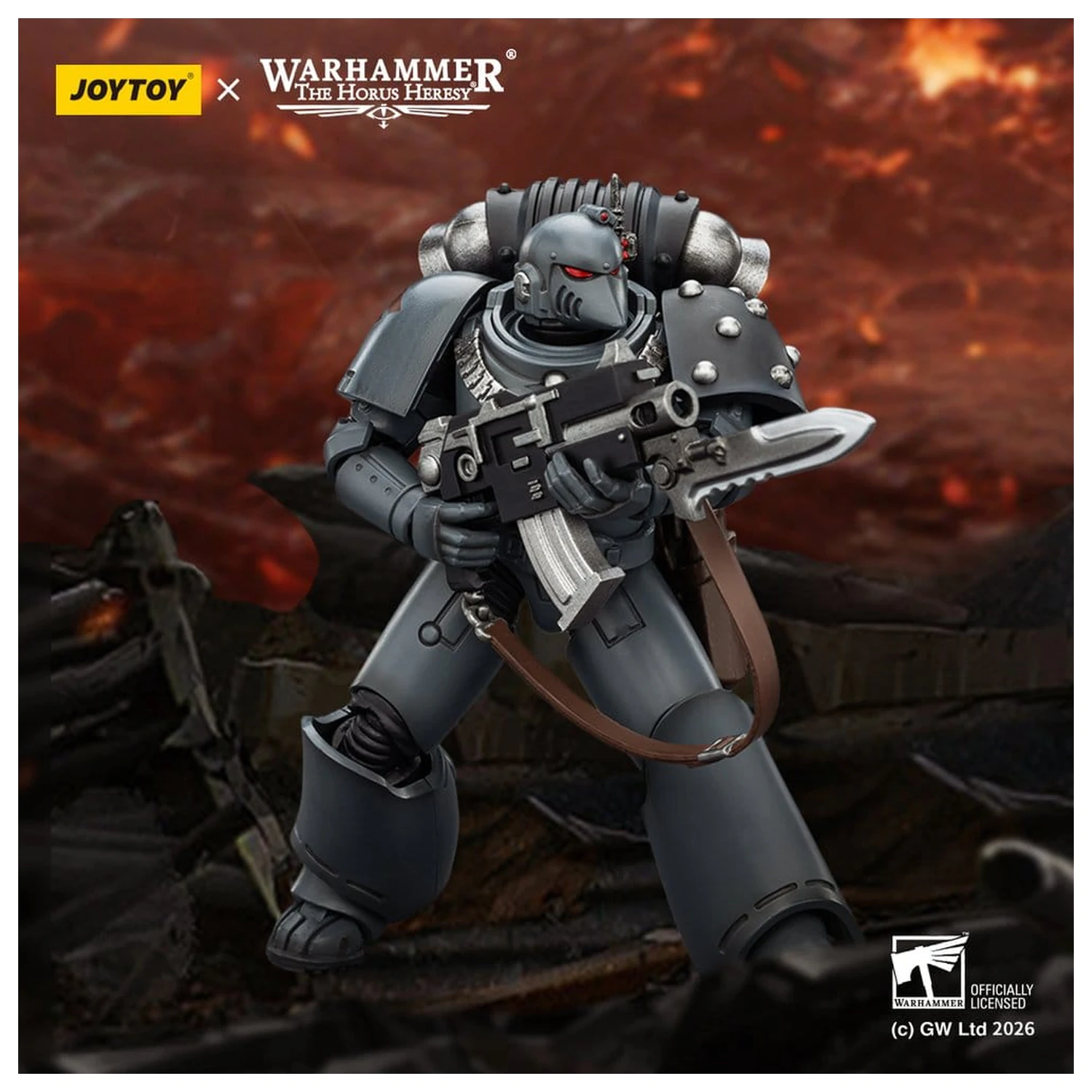 Warhammer The Horus Heresy Actionfigur Space Wolves MKVI Tactical Legionär 12 cm Produktfoto