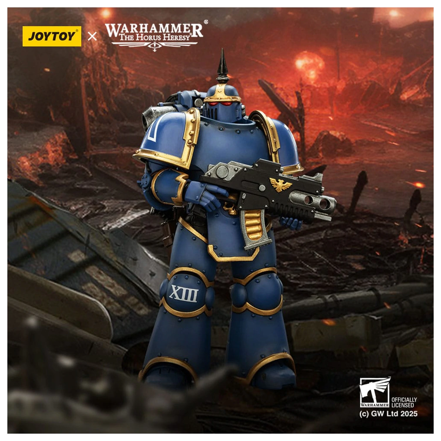 Warhammer The Horus Heresy Actionfigur Ultramarines MK III Tactical Legionary 12 cm Produktfoto
