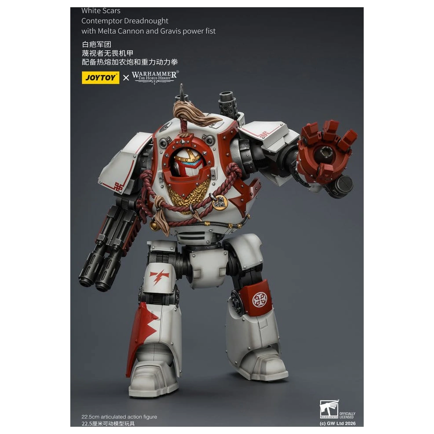 Warhammer The Horus Heresy Actionfigur White Scars Contemptor Dreadnought 23 cm Produktfoto