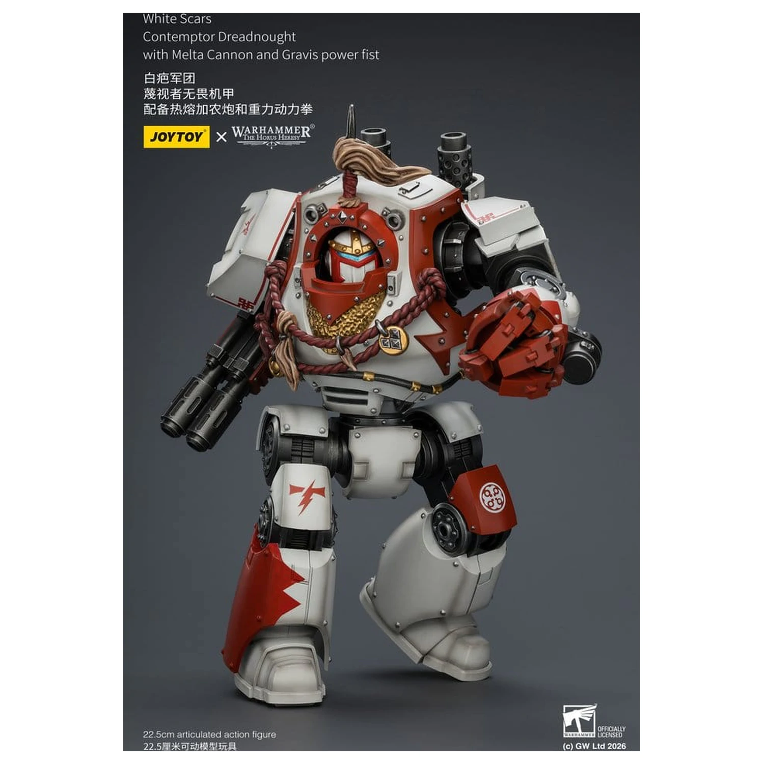 Warhammer The Horus Heresy Actionfigur White Scars Contemptor Dreadnought 23 cm Produktfoto