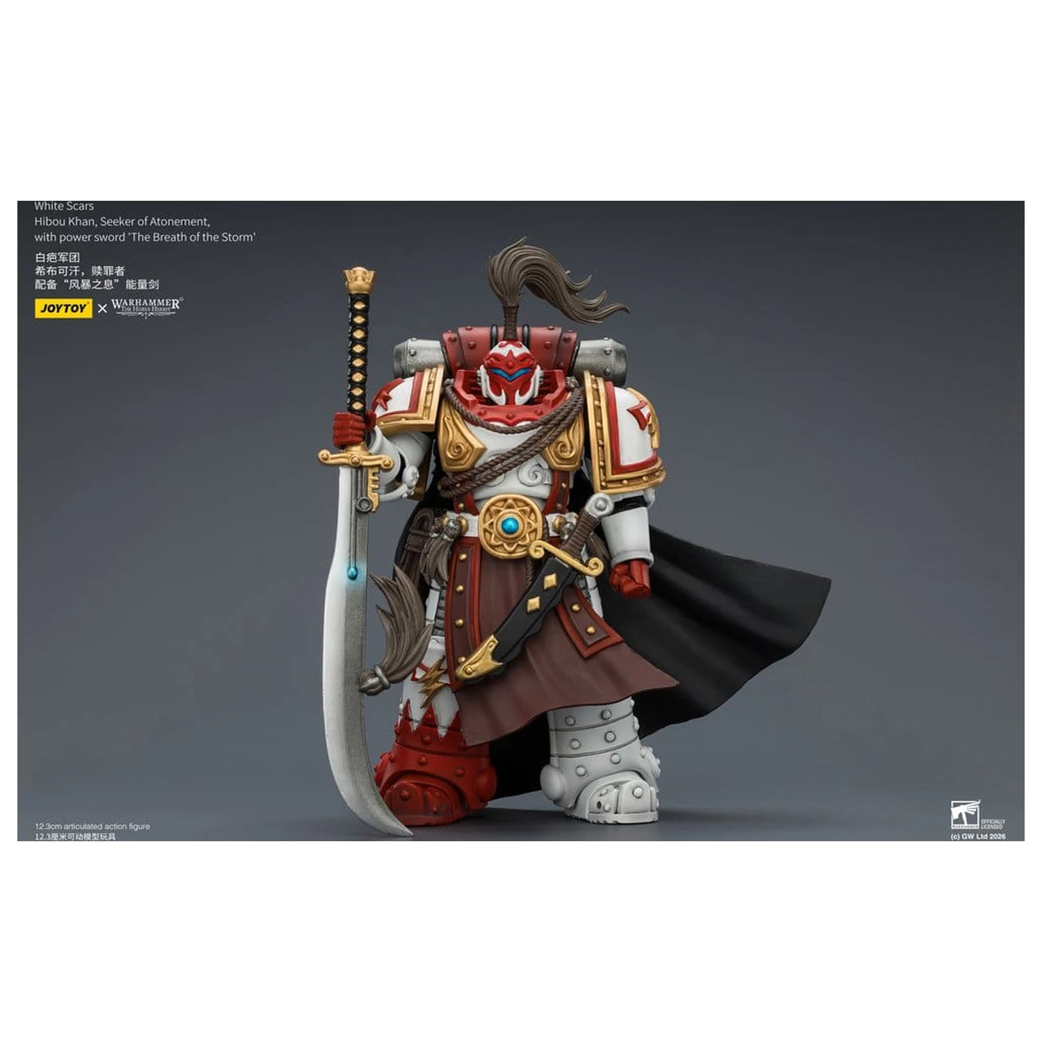 Warhammer The Horus Heresy Actionfigur White Scars Hibou Khan, Seeker of Atonement 12 cm Produktfoto
