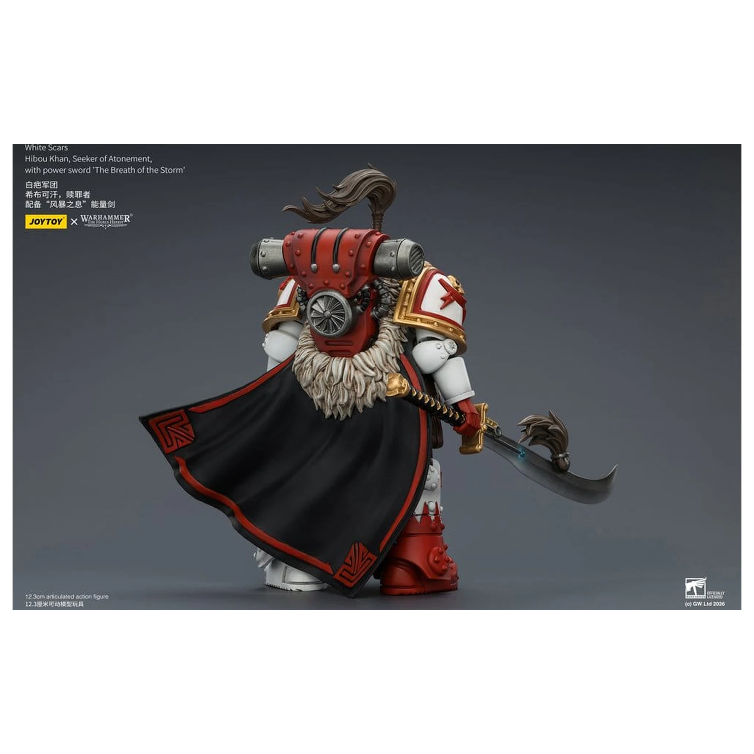 Warhammer The Horus Heresy Actionfigur White Scars Hibou Khan, Seeker of Atonement 12 cm Produktfoto