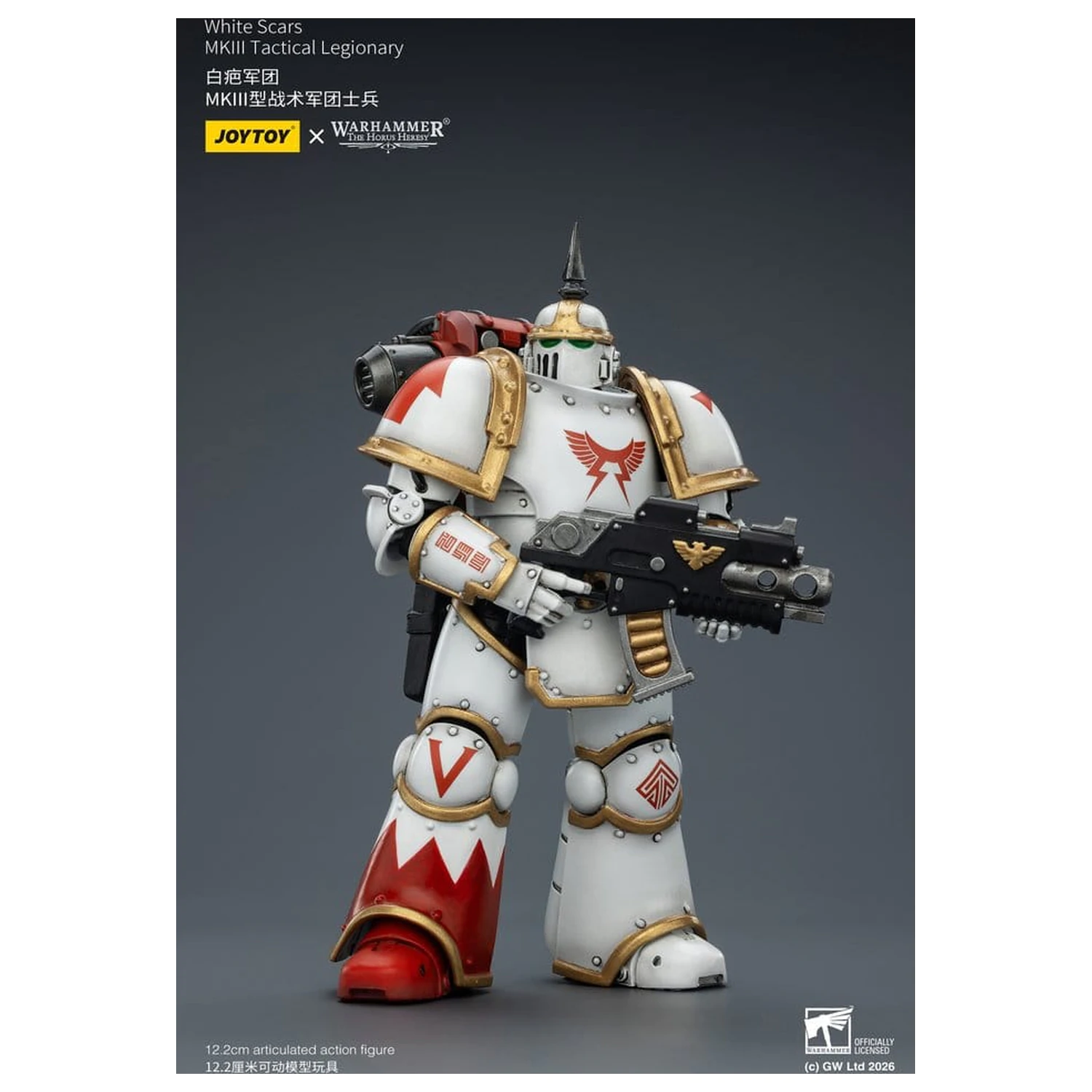 Warhammer The Horus Heresy Actionfigur White Scars MKIII Tactical Legionär 12 cm Produktfoto
