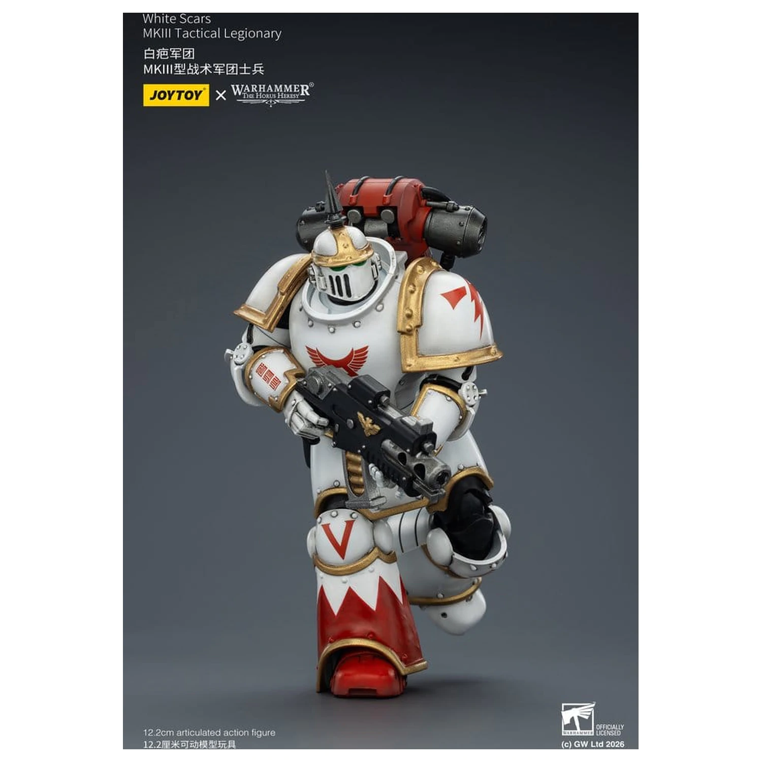 Warhammer The Horus Heresy Actionfigur White Scars MKIII Tactical Legionär 12 cm Produktfoto