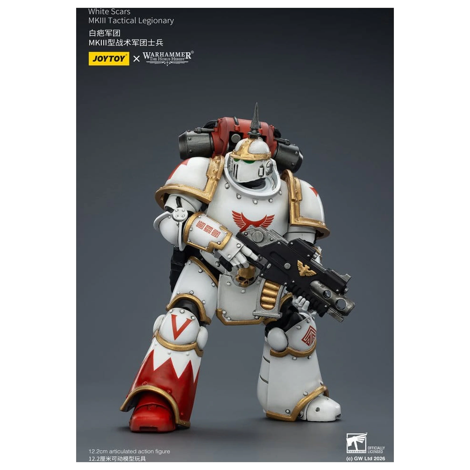Warhammer The Horus Heresy Actionfigur White Scars MKIII Tactical Legionär 12 cm Produktfoto