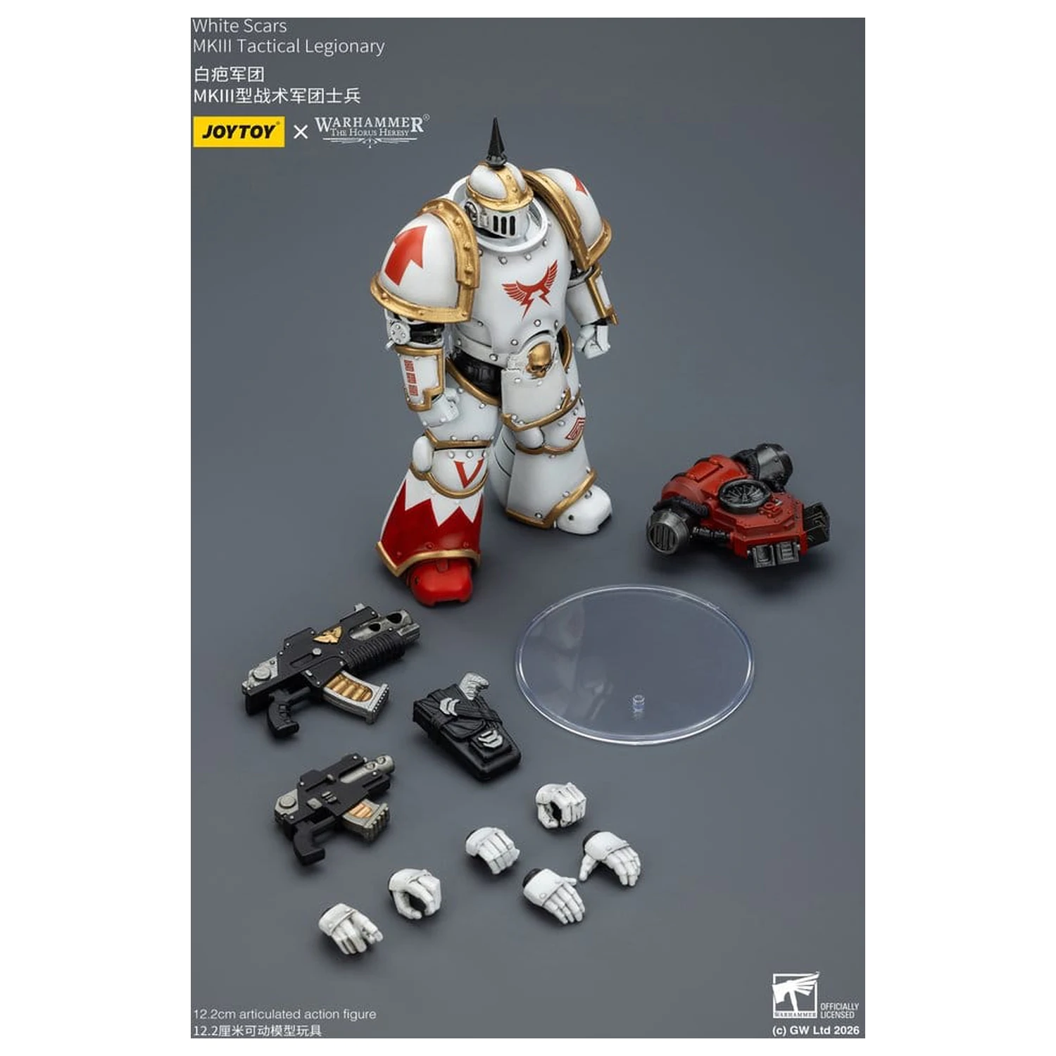 Warhammer The Horus Heresy Actionfigur White Scars MKIII Tactical Legionär 12 cm Produktfoto